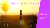 GTA Vice City - Bus Line Schedule & Map - Scenario